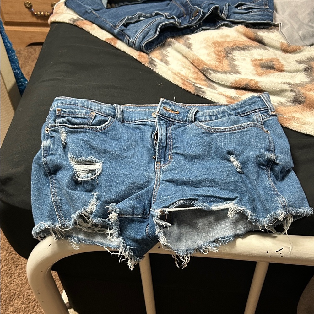 Old Navy Frayed Blue Jean Shorts